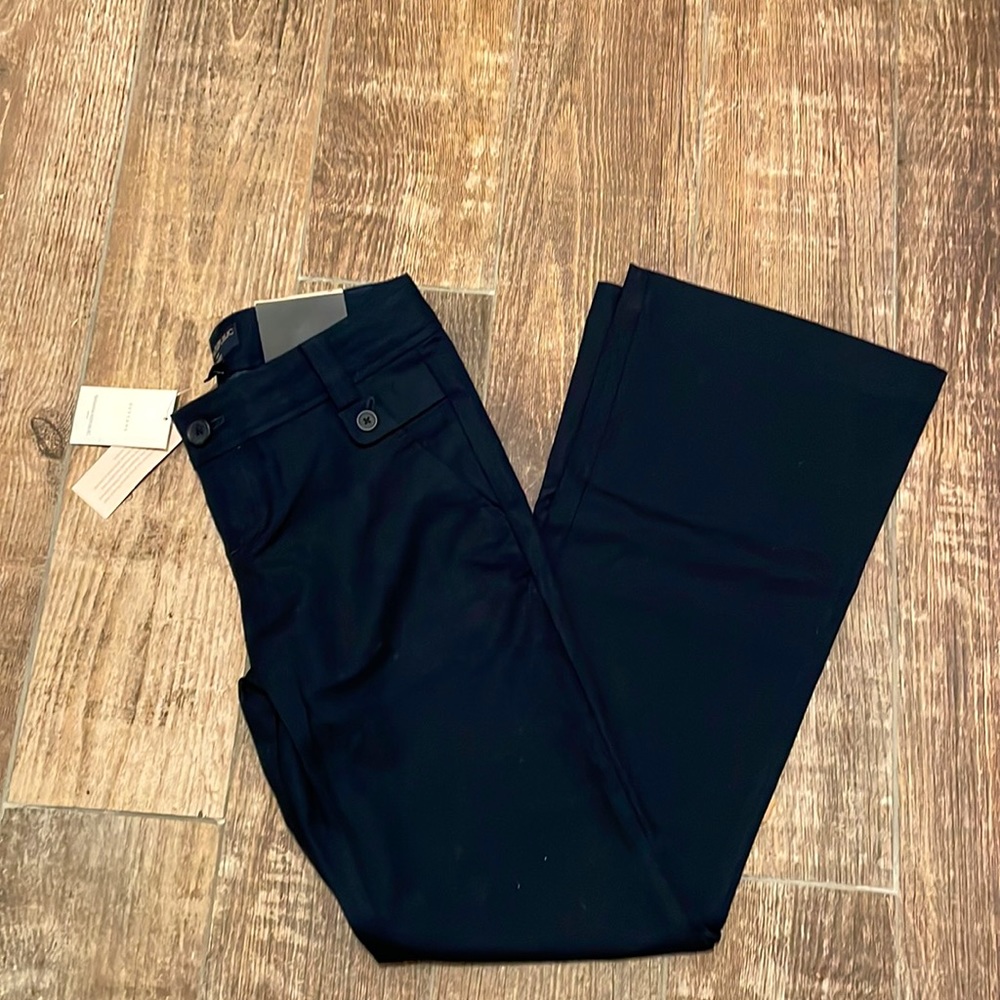 NWT Banana republic factory 0petite navy blue flare pants